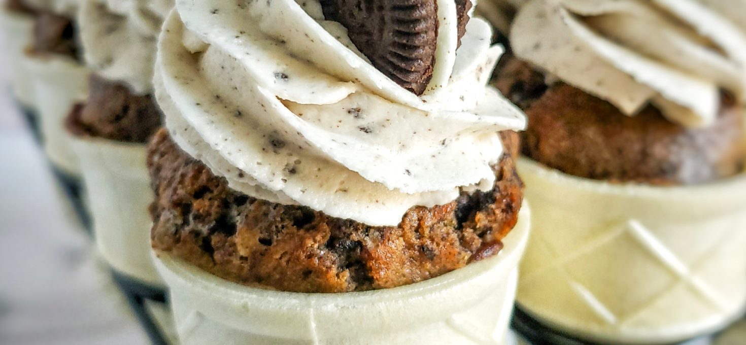 Cookies & Cream Cupcake Cones